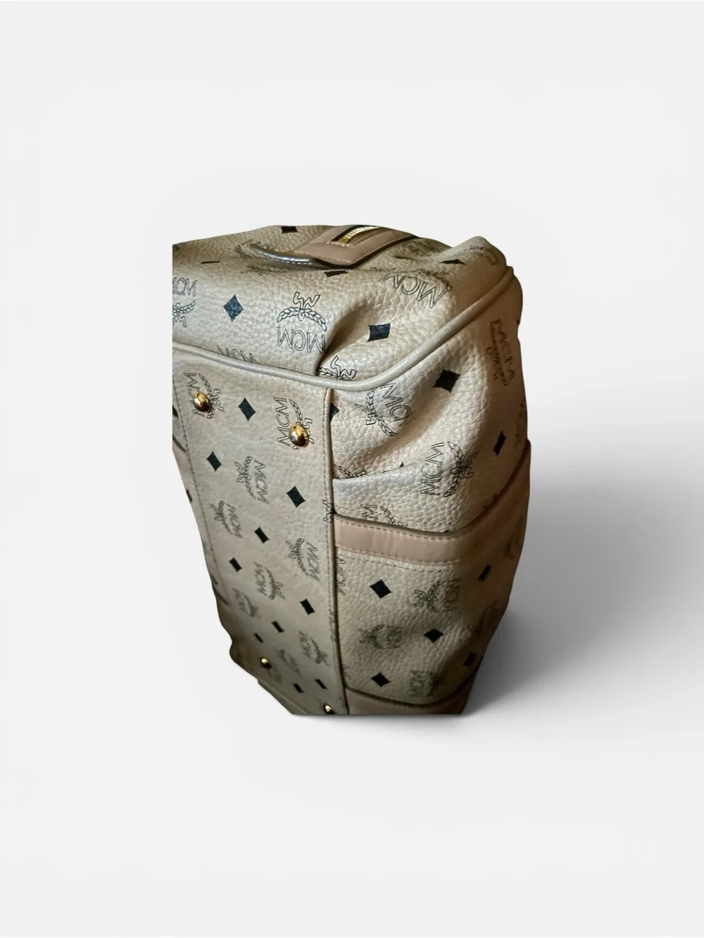 MCM boston leather